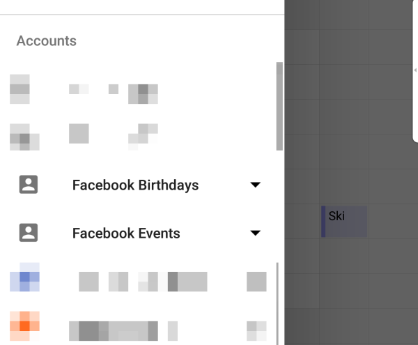 Facebook Kalender Events und Geburtstage am BlackBerry PRIV
