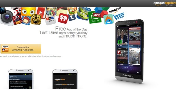 BlackBerry gibt Partnerschaft mit Amazon bekannt – Zugriff auf den Amazon Appstore für Android Apps