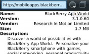 BlackBerry AppWorld Update behebt Fehler bei der Neuinstallation von gelöschten Apps
