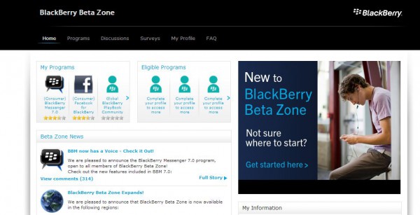 BlackBerry Beta Zone öffnet die Pforten für Deutschland, Österreich und Schweiz