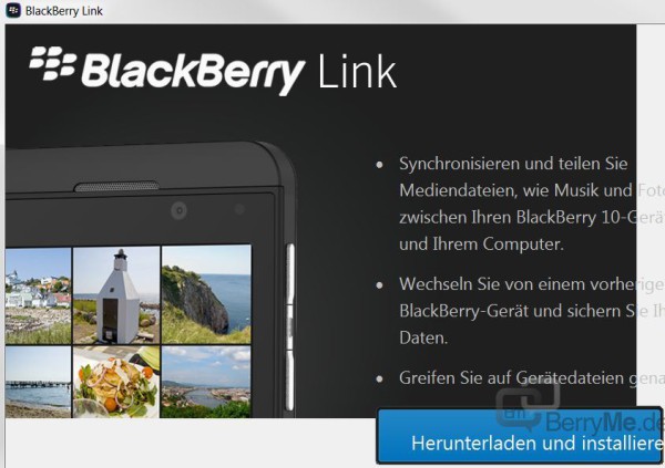 BlackBerry Link Installation