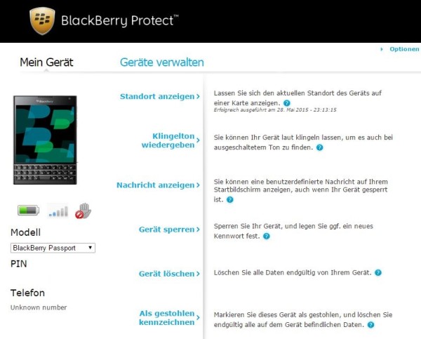 Die neue BlackBerry Protect „Anti-theft Protection“ im Detail