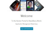BlackBerry Vendor Portal im neuen Gewand