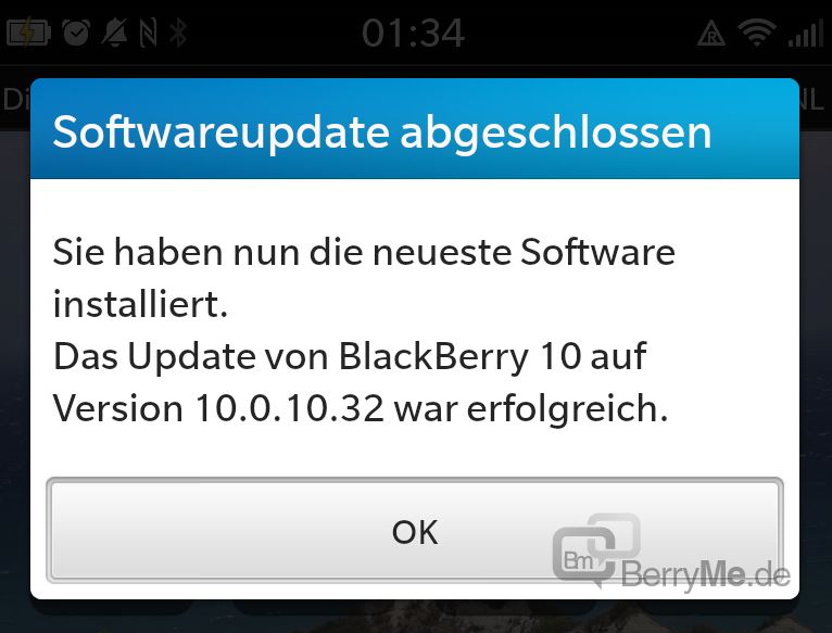 BlackBerry Z10 OS Update 1001032