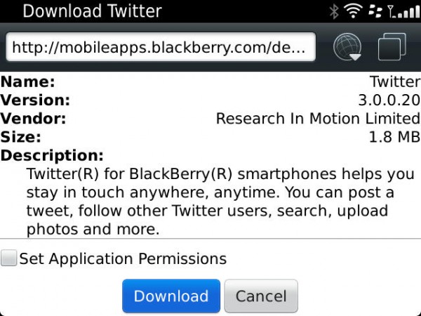 Twitter für BlackBerry – Update auf Version 3.0.0.20 mit BBM Connected Feature