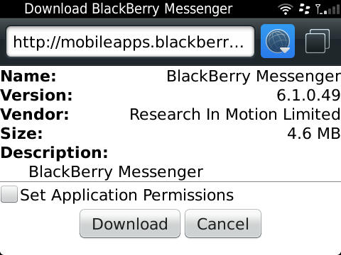 BlackBerry Messenger 6.1.0.49 zum Download verfügbar