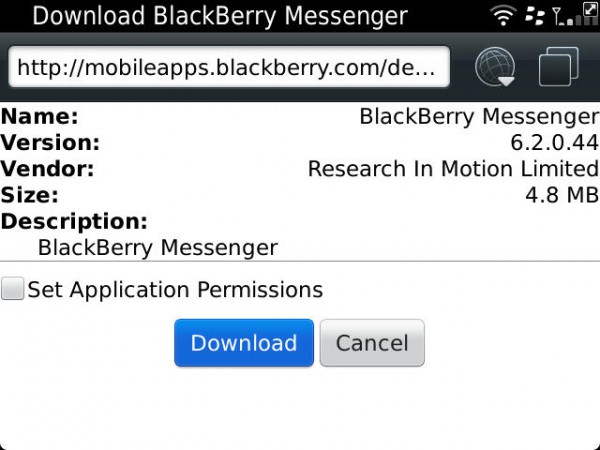 BlackBerry Messenger 6.2.0.44 Update zum Download verfügbar
