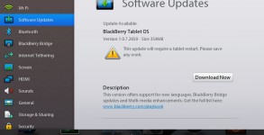 BlackBerry PlayBook OS Update 1.0.7.2650