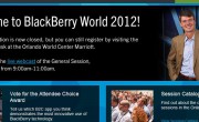 BlackBerry World 2012 General Session (Keynote) um 15 Uhr Live mitverfolgen