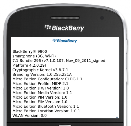 BlackBerry OS 7.1 Simulator zum Download verfügbar. Steht uns ein OS Update kurz bevor?