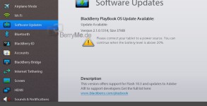 PlayBook OS Update 2.1.0.1314