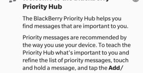Priority Hub BlackBerry 10.2