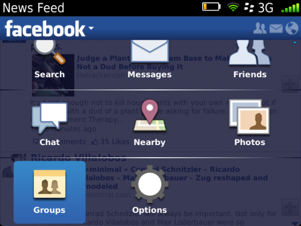 Facebook for BlackBerry Smartphones 3.1.0.7 – Unterstützung für Gruppen (Beta Zone)