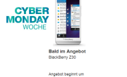BlackBerry Z30 beim Amazon Cyber Monday zum Angebotspreis um 17:45 Uhr