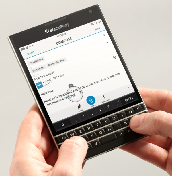 Video zeigt berührungsempfindliche BlackBerry Passport Tastatur