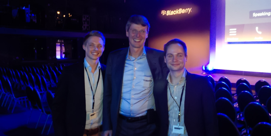 Team BerryMe.de und BlackBerry CEO Thorsten Heins