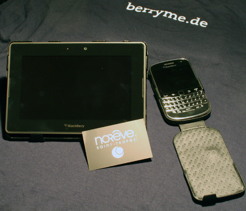 Review+Gewinnspiel: Noreve Saint-Tropez Lederschutzhülle für das BlackBerry PlayBook und Bold 9900